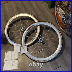 Nos 1995 Campagnolo Shamal Tubular Wheelset Campy C-record 8-speed New Super Nos 1995 Campagnolo Shamal Tubular Wheelset Campy C-record 8-speed New Super