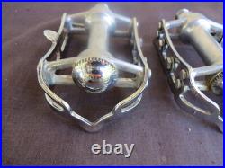 Nos Campagnolo 1037 Pedals Record Steel Road Touring Fixie Bicycle Vintage