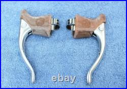 Nos Campagnolo Nuovo Record Brake Levers Shield Hoods All Excellent Condition