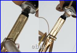 Nos Olympia Gold Plated Campagnolo Super Record Ics Steel Vintage Old Racing