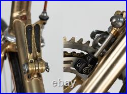 Nos Olympia Gold Plated Campagnolo Super Record Ics Steel Vintage Old Racing