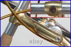 Nos Olympia Gold Plated Campagnolo Super Record Ics Steel Vintage Old Racing