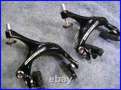 Pair, VGC, Campagnolo Record Titanium Brake Calipers, 39-49mm Reach, Looks Smart