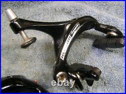 Pair, VGC, Campagnolo Record Titanium Brake Calipers, 39-49mm Reach, Looks Smart