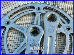 Rare Early 1960's Campagnolo 1049 Crankset 151 BCD with 46 & 51T Chainrings