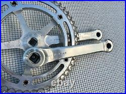 Rare Early 1960's Campagnolo 1049 Crankset 151 BCD with 46 & 51T Chainrings