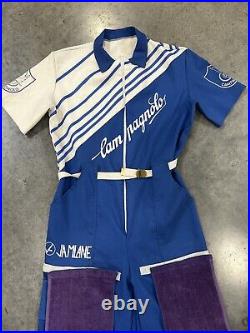 Rare Vintage Campagnolo Record Bike Cycling Mechanics Jump Suit Jamlane Large