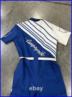 Rare Vintage Campagnolo Record Bike Cycling Mechanics Jump Suit Jamlane Large