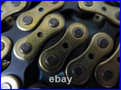 Regina Record Oro drilled chain NOS 112 links Nuovo Record Era fits Colnago Masi