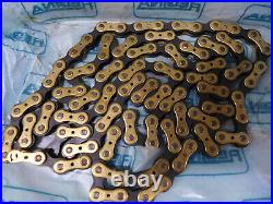 Regina Record Oro drilled chain NOS 112 links Nuovo Record Era fits Colnago Masi