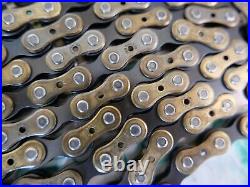 Regina Record Oro drilled chain NOS 116 links Nuovo Record Era fits Cinelli Masi