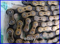 Regina Record Oro drilled chain NOS 116 links Nuovo Record Era fits Cinelli Masi