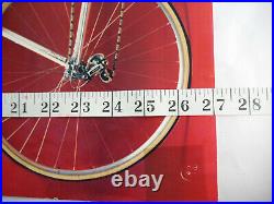 Rossin Bicycle Poster 1980s Aero-Dynamics Campagnolo Record Vintage Laser 19x27