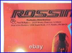 Rossin Bicycle Poster 1980s Aero-Dynamics Campagnolo Record Vintage Laser 19x27
