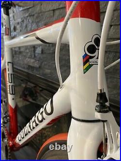 SUPER CLEAN Colnago C59 Lugged Carbon Campagnolo Record With Zipp Wheels 54S 56cm
