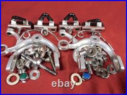 Script Logo Campagnolo C-Record Era Cobalto Calipers 47 mm Reach with Allen Bolts