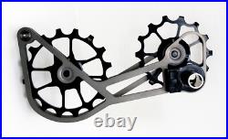 SwishTi Road Cycle Oversized Pulley Titanium Cage for Campy/Campagnolo Black