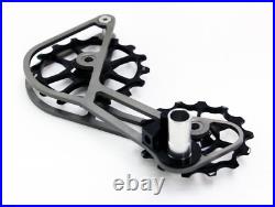 SwishTi Road Cycle Oversized Pulley Titanium Cage for Campy/Campagnolo Black