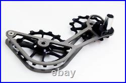 SwishTi Road Cycle Oversized Pulley Titanium Cage for Campy/Campagnolo Black