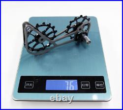 SwishTi Road Cycle Oversized Pulley Titanium Cage for Campy/Campagnolo Black