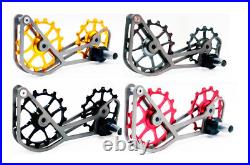 SwishTi Road Cycle Oversized Pulley Titanium Cage for Campy/Campagnolo Black