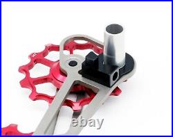 SwishTi Road Cycle Oversized Pulley Titanium Cage for Campy/Campagnolo Red
