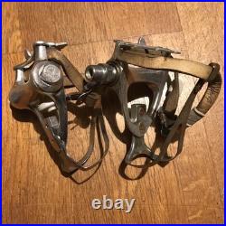 Used Campagnolo C Record Chorus Aero Pedal Bicycle Parts With Toe Clip Screw