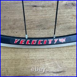 Velocity A23 Alloy Tubeless Wheelset Campagnolo Record Hubs Bike Wheelset 700c 1