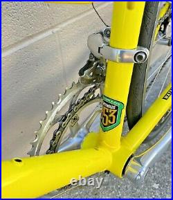 Very Nice Waterford R2200 1999 56cm Yellow Bicycle Mostly Campagnolo Record