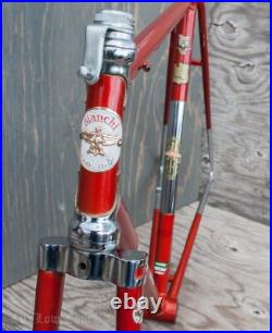 Vintage 1960 Bianchi Record RoadBike FRAME & FORK Campagnolo Tour Sports Bicycle