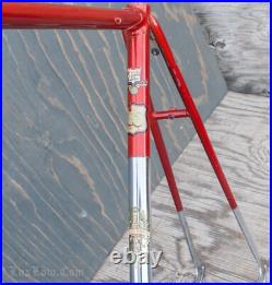 Vintage 1960 Bianchi Record RoadBike FRAME & FORK Campagnolo Tour Sports Bicycle