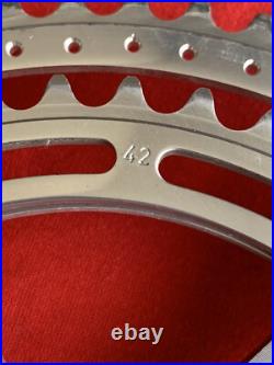 Vintage 1973 Campagnolo 1049 Record Strada Crankset 170mm 53/42t Silver Drilled