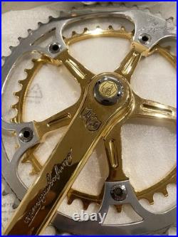 Vintage 1983 Campagnolo 50th Anniversary 170mm Crankset Gold Plated No. 6390