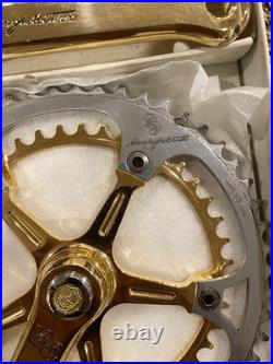 Vintage 1983 Campagnolo 50th Anniversary 170mm Crankset Gold Plated No. 6390