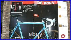 Vintage 1991 DeRosa Professional SLX Road Bike 56cm withCampagnolo Record Gruppo