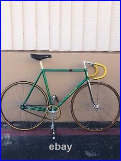 Vintage 56.5 Fiorelli Coppi Pista Track Bike Campagnolo Super Record Pantograph