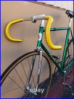 Vintage 56.5 Fiorelli Coppi Pista Track Bike Campagnolo Super Record Pantograph