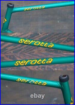 Vintage 59cm Serotta Track Bike FRAME FORK Columbus Campagnolo FixedGear Bicycle