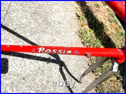 Vintage 80s ROSSIN RECORD 53cm Frame & Fork Italian Columbus Campagnolo