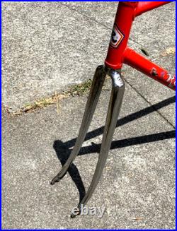 Vintage 80s ROSSIN RECORD 53cm Frame & Fork Italian Columbus Campagnolo
