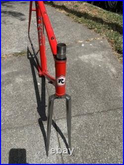 Vintage 80s ROSSIN RECORD 53cm Frame & Fork Italian Columbus Campagnolo