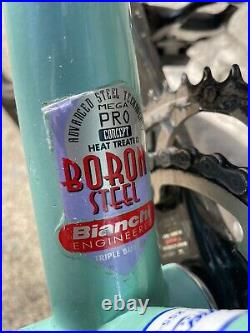 Vintage Bianchi XL Boron 56cm Steel road bike, Campagnolo Record Titanium/Carbon