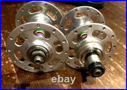 Vintage CAMPAGNOLO RECORD #1035 High Flange Hubs 24H English 126/100mm