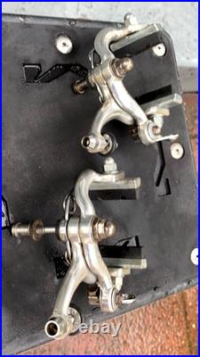 Vintage CAMPAGNOLO RECORD Front and Rear Nutted Short Reach Brake Calipers