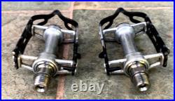 Vintage CAMPAGNOLO STRADA #4021 SUPER RECORD Titanium Spindles Pedals 9/16