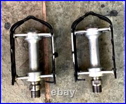 Vintage CAMPAGNOLO STRADA #4021 SUPER RECORD Titanium Spindles Pedals 9/16