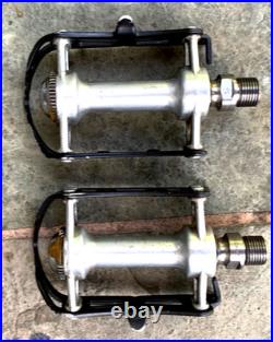 Vintage CAMPAGNOLO STRADA #4021 SUPER RECORD Titanium Spindles Pedals 9/16
