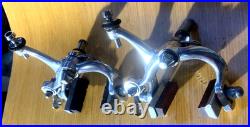 Vintage CAMPAGNOLO SUPER RECORD Brake Calipers Front + Rear V2 Script Logo Italy