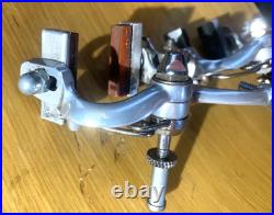 Vintage CAMPAGNOLO SUPER RECORD Brake Calipers Front + Rear V2 Script Logo Italy