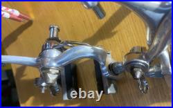 Vintage CAMPAGNOLO SUPER RECORD Brake Calipers Front + Rear V2 Script Logo Italy